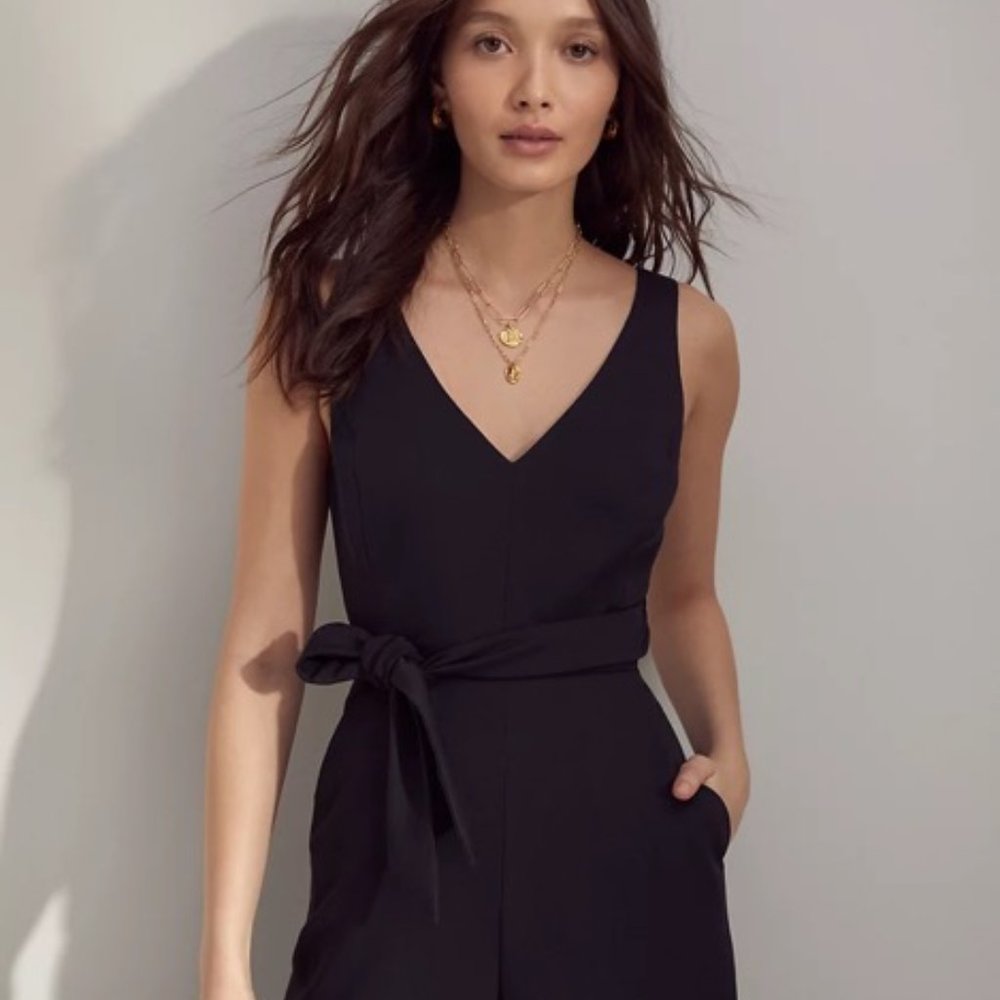 Aritzia Wilfred New Écoulement V Jumpsuit (Color: Black / Size: 0)
